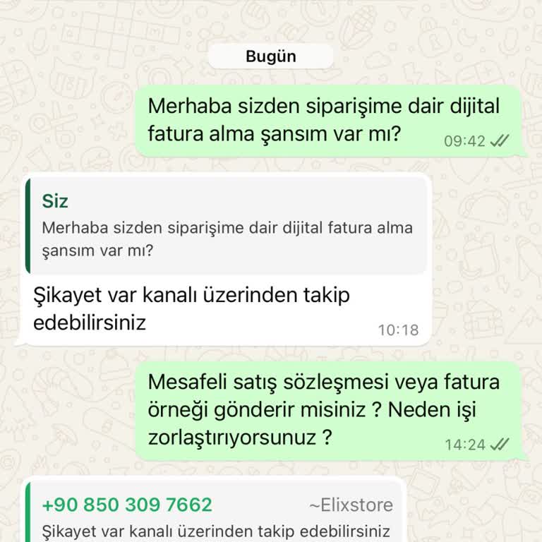 Kupadünyam'dan Fatura Talebime Yanıt Alamıyorum