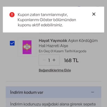 İdefix Alışverişlerinde Kupon Ve Kargo Sorunu