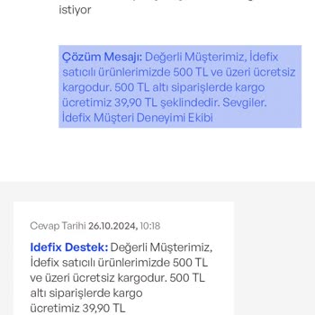 İdefix Alışverişlerinde Kupon Ve Kargo Sorunu