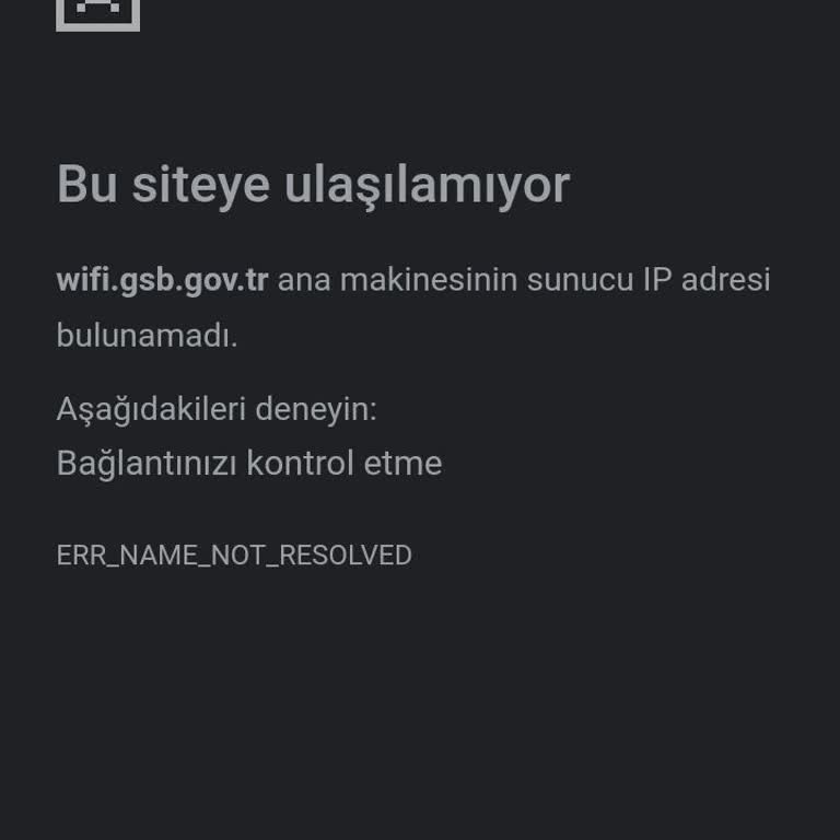 Gsb Wi-Fi Bağlantı Sorunu Ve Erişim Problemi