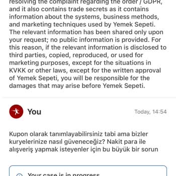 Yemeksepeti Kuryesiyle Nakit Para Üstü Sorunu