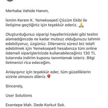 Yemeksepeti Kuryesiyle Nakit Para Üstü Sorunu