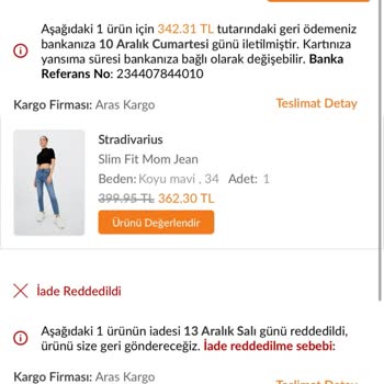 Yanlış İade Ve Kayıp Ürün Sorunu