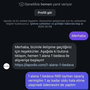Ürün Teslim Edilmedi, Para İadesi Yapılmadı: Lapodio'dan Şikayet