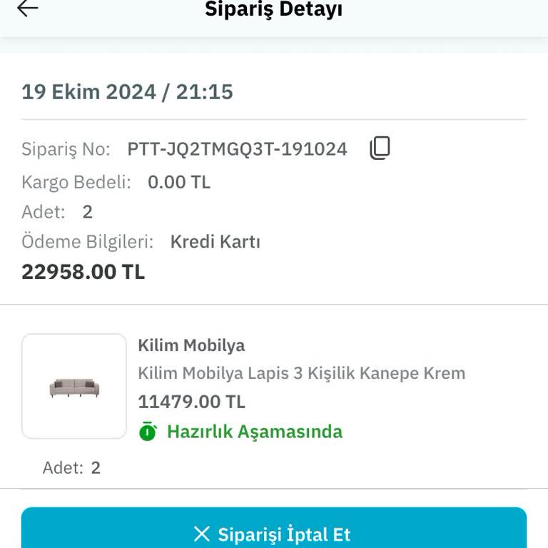 Epttavm Sipariş Teslimat Sorunu