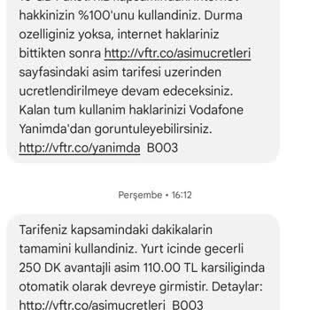 Yanlış Faturalandırma Ve Ek Paket Sorunu