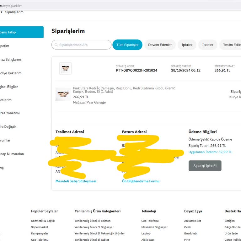 Paw Garage Hakaretle Sonuçlanan Sipariş Süreci!