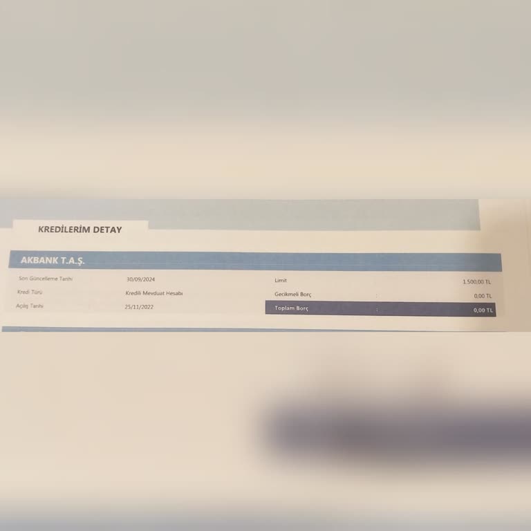 Akbank'tan Haberim Olmadan Verilen Nakit Limit Mağduriyeti