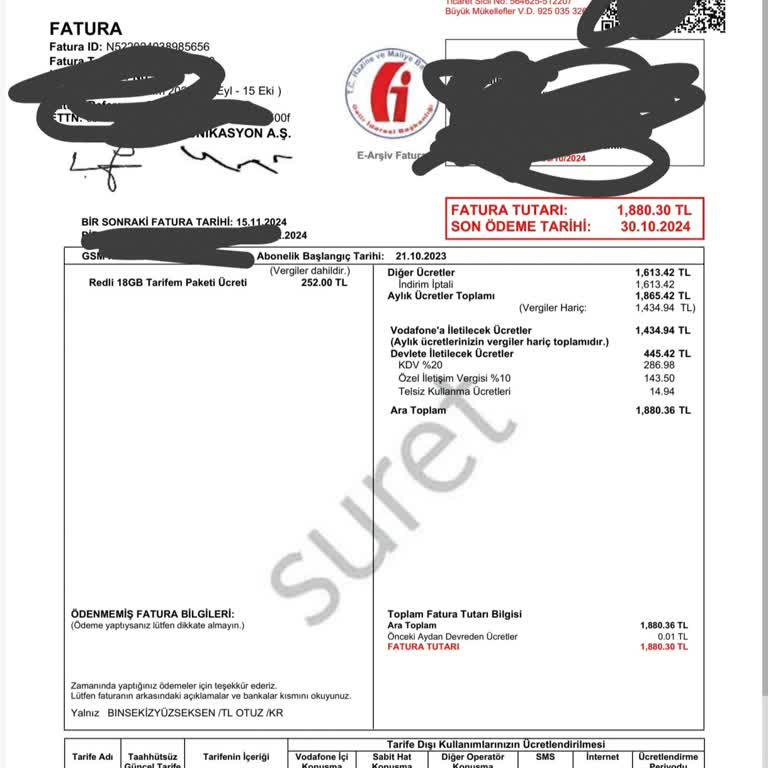 Vodafone İle Yaşanan Sorunlar