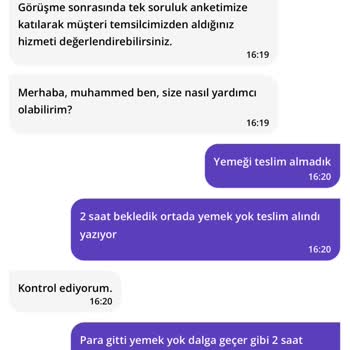 Getir Siparişinde Gecikme Ve Yanlış Bilgilendirme