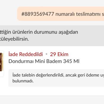 Bozuk Dondurma Ve İade Sorunu