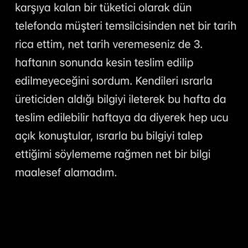 Teslimat Gecikmesi Ve Sipariş İptali Mağduriyeti