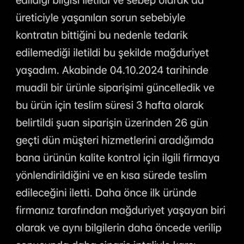 Teslimat Gecikmesi Ve Sipariş İptali Mağduriyeti