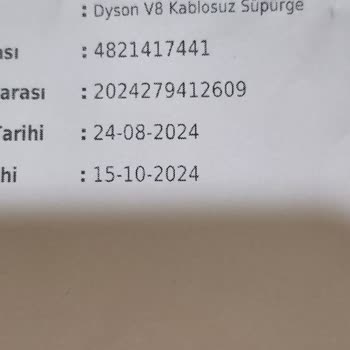 Dyson V8 Süpürge Şarj Sorunu Ve Yetersiz Teknik Destek