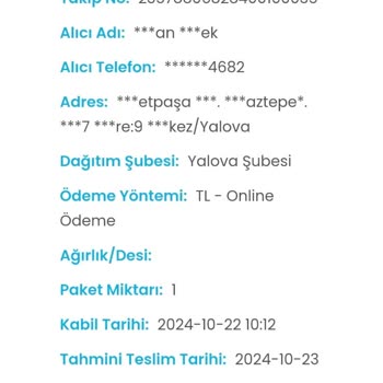 Yanlış Adrese Teslimat Ve İletişim Sorunları