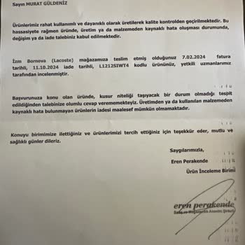 Spot Işığı Mağduru Tshirt İçin İade Talebi