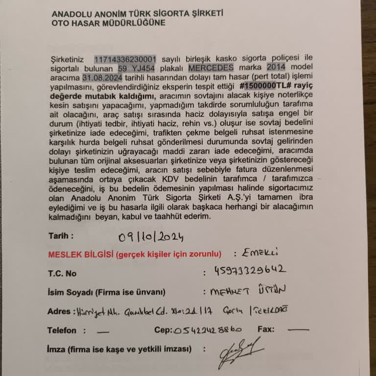 Anadolu Sigorta İle Ödeme Ve Satış Sürecinde Yaşanan Sorunlar