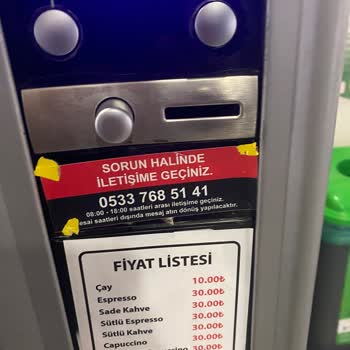 Otomat Mağduriyeti: Su Ve Çay Yok