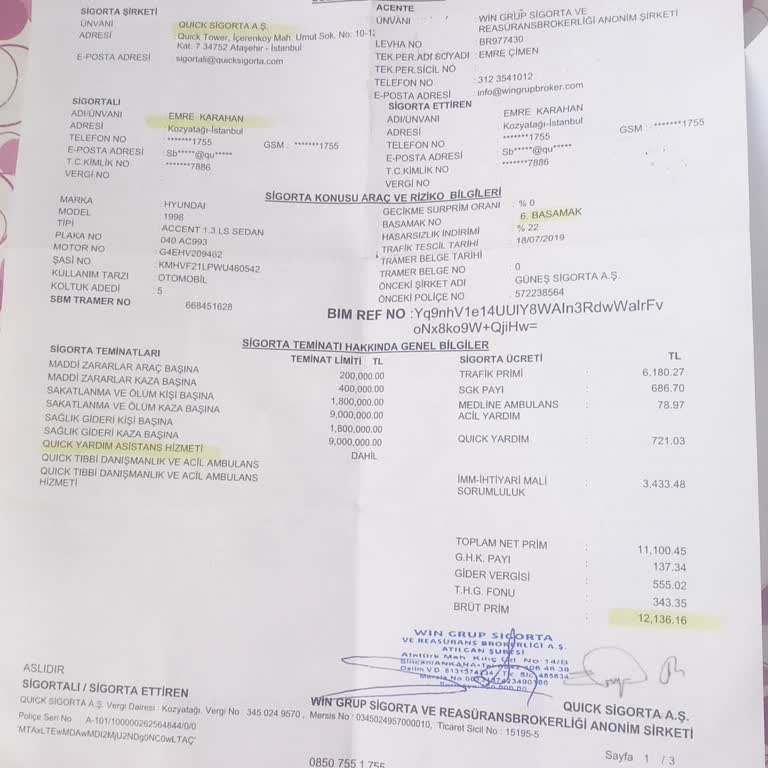 Quick Sigorta İade Sorunu: Mağduriyetimiz Çözülmüyor