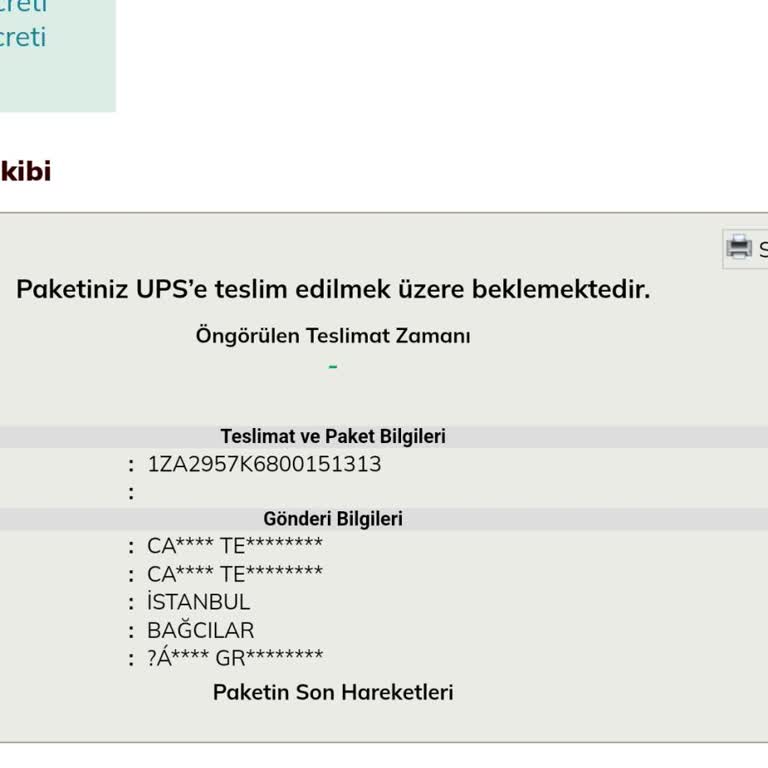 UPS İle İade Sürecinde Yaşanan Gecikme