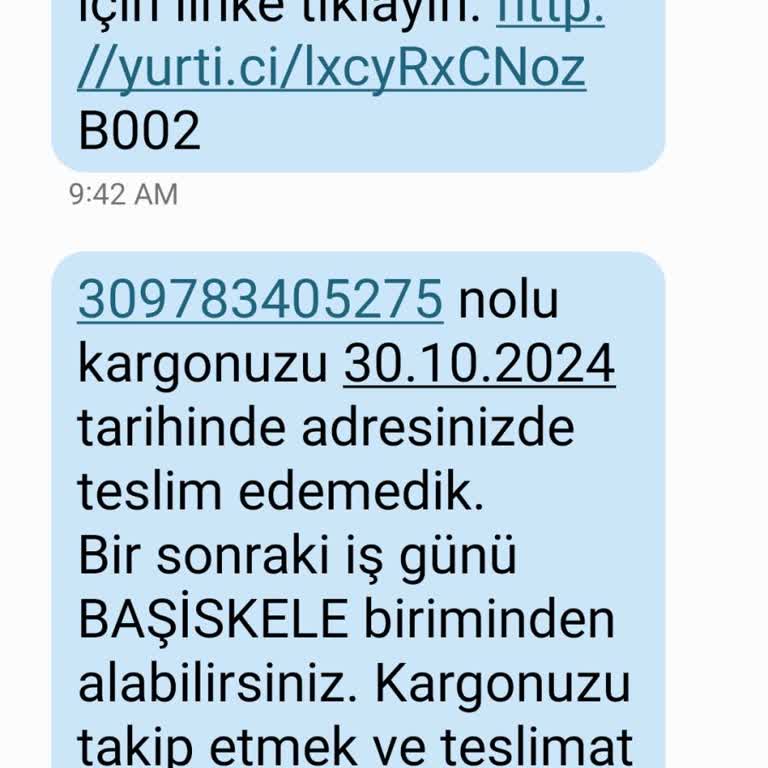 Yurtiçi Kargo Başiskele Şubesinin Sürekli Teslimat Sorunu