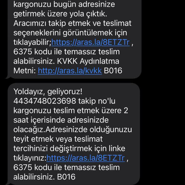 Teslim Edilmediği Halde Teslim Edildi Mesajı