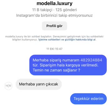 Teslim Edilmeyen Sipariş Ve İade Sorunu