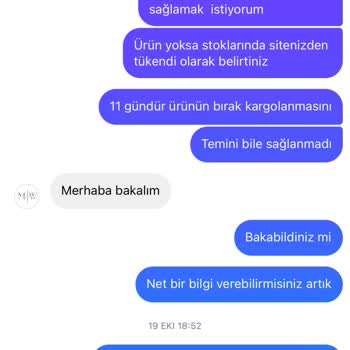 Teslim Edilmeyen Sipariş Ve İade Sorunu