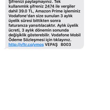 Vodafone'un Amazon Prime Kampanyasında Gizli Ücret Şoku
