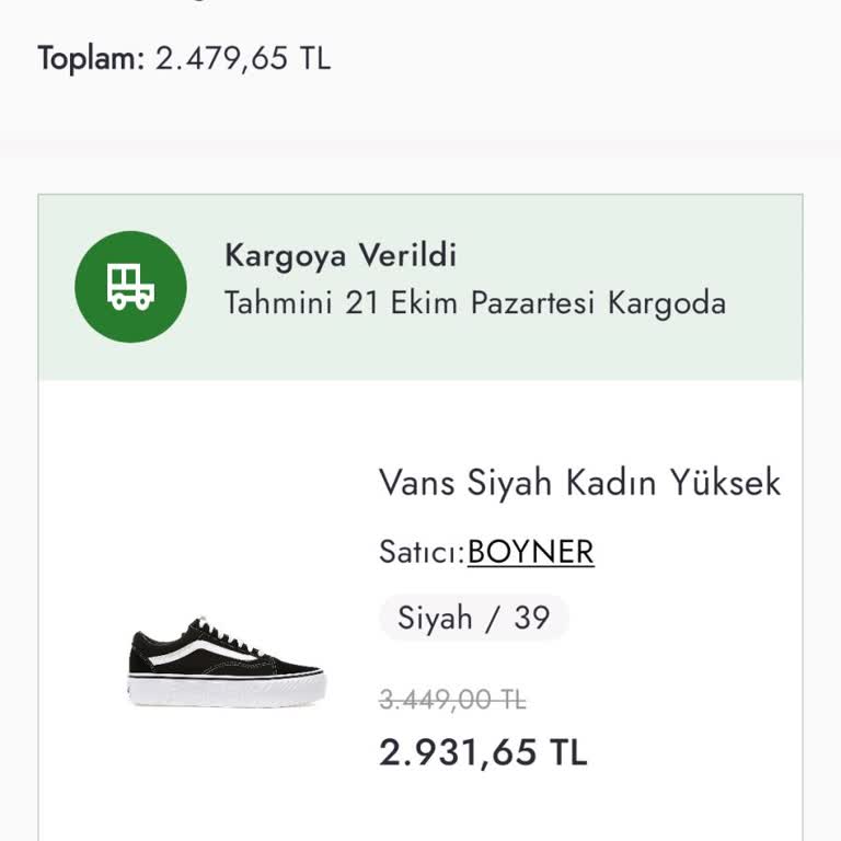 Yanlış Adres Krizi: Boyner'den Vans Siparişim Hüsranla Sonuçlandı