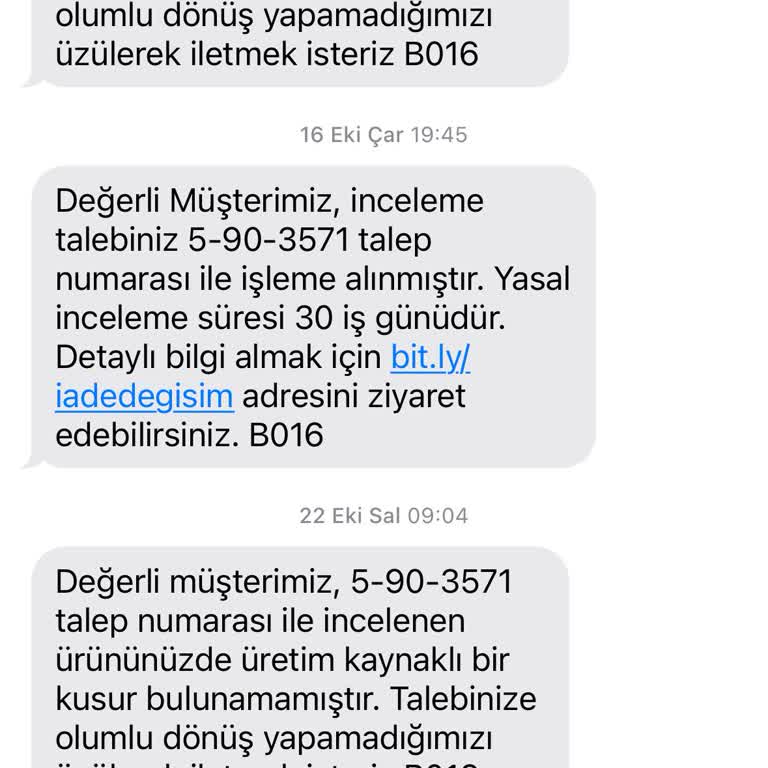 Kalitesiz Ürün Ve Yetersiz Müşteri Hizmeti