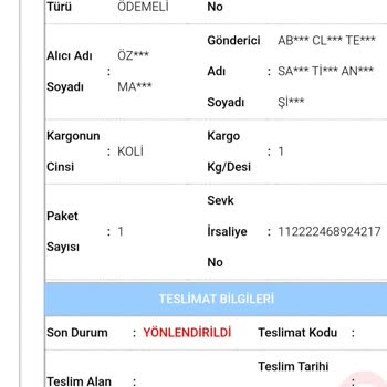 Teslim Edilmeyen Sipariş Ve İptal Sorunu