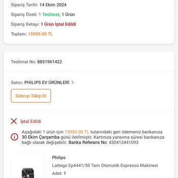 Sipariş İptali Ve Fiyat Artışı Mağduriyeti