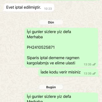 Sipariş İptali Ve İletişimsizlik Sorunu