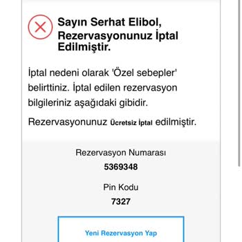 Otelz.com Ve Royal Suites Beşiktaş'ta İptal Sorunu