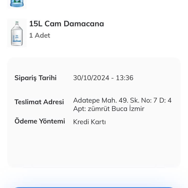 Pınar Su Bayisi İle Sürekli Sipariş Sorunları
