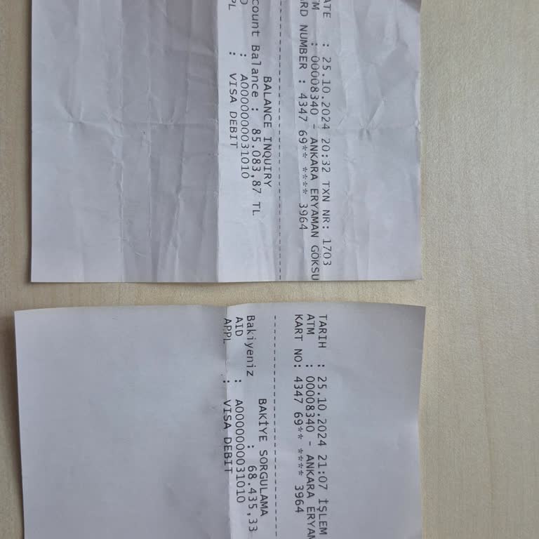 ATM'den Para Çekememe Ve Hesap Hatası