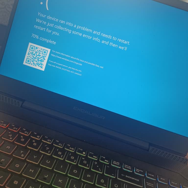 Casper Nirvana Aldığım Excalibur Laptop Sürekli Mavi Ekran Hatası Veriyor