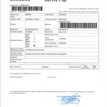 Garantisi Bitmiş Telefon Ve Müşteri Hizmetleri İlgisizliği