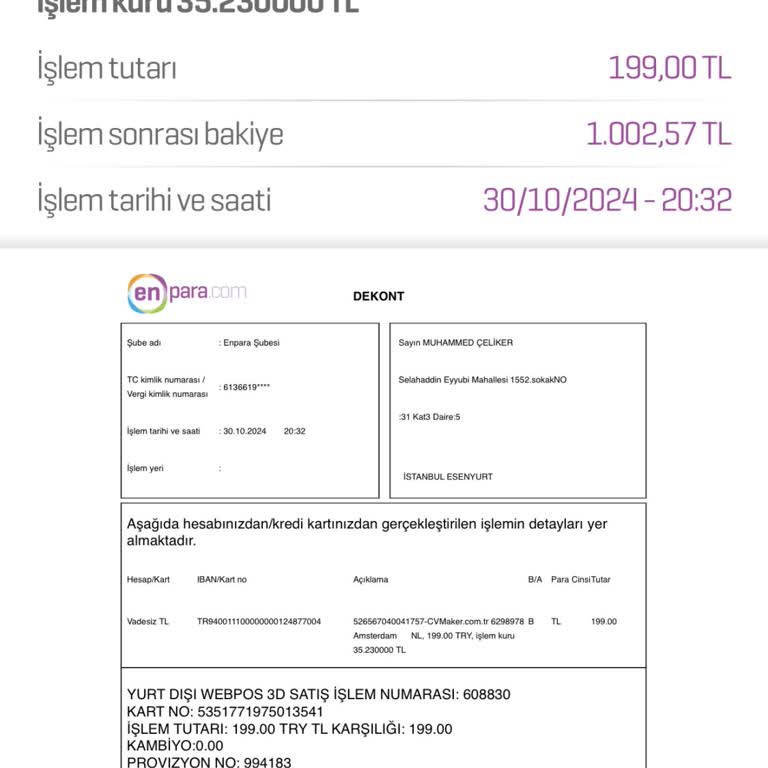 Hesabımdan İzinsiz Para Çekimi Şoku