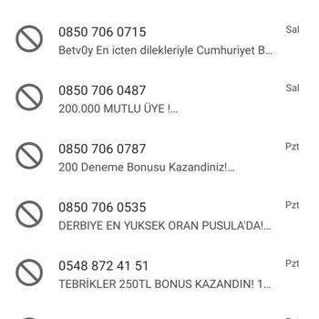 Yeni Hattıma Sürekli Bahis Ve Forex Mesajları Geliyor, Artık Bıktım