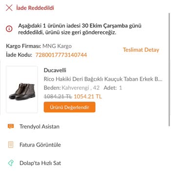 Shoecanyon.com Deforme Ürün Gönderildi!