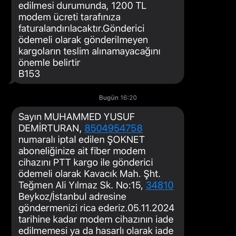 Şok Marketler'den Haksız Modem Talebi