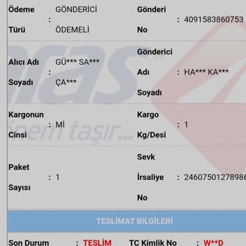 Aras Kargo'nun Teslimat Sorunu Ve Yanıltıcı Bilgilendirme!