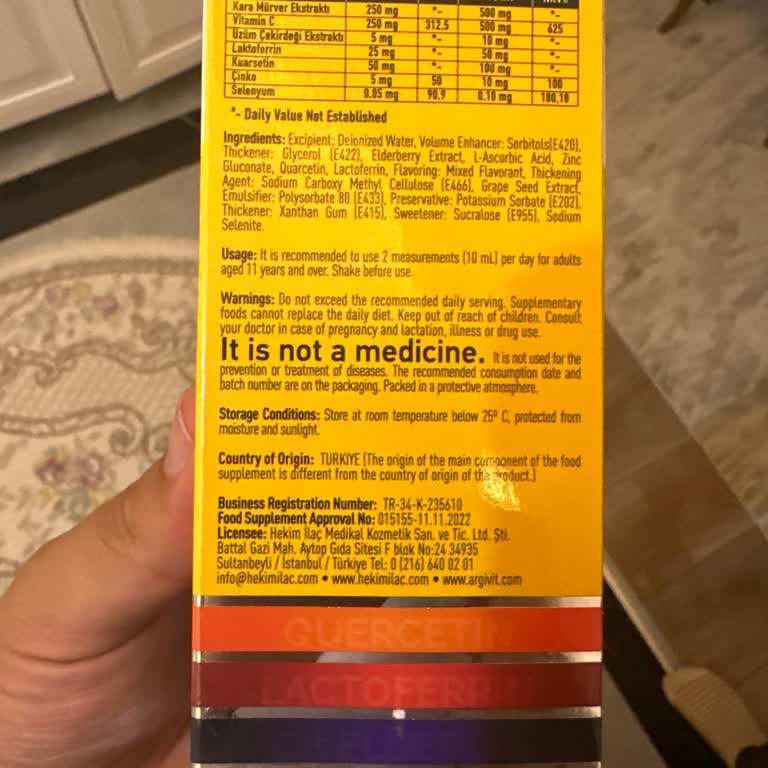 Argivit İmmun C Şurubunun Anormal Köpürmesi Ve Güvenlik Endişesi