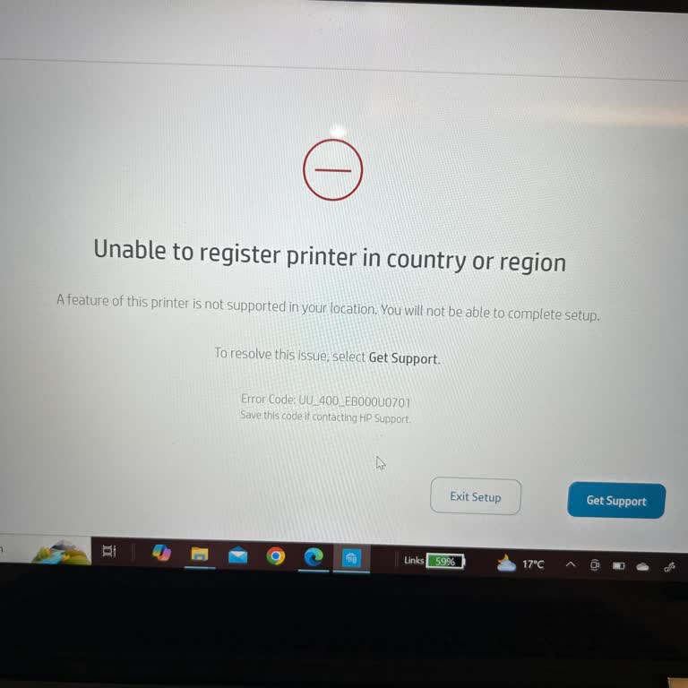 HP Yazıcı Kurulum Sorunu: Ülke/Bölge Kaydı Hatası!