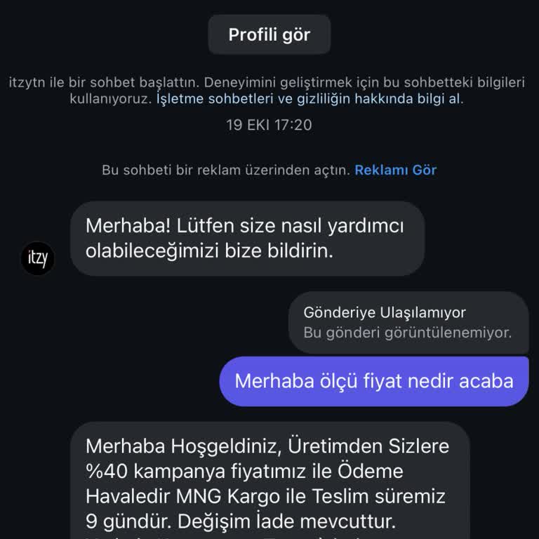 İnternetten Sipariş Ettiğim Sehpa Gelmedi Ve Engellendim