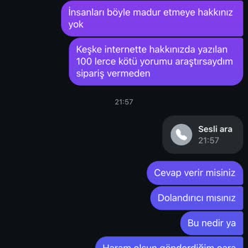 Siparişim Gönderilmiyor Ve Mesajlara Cevap Yok