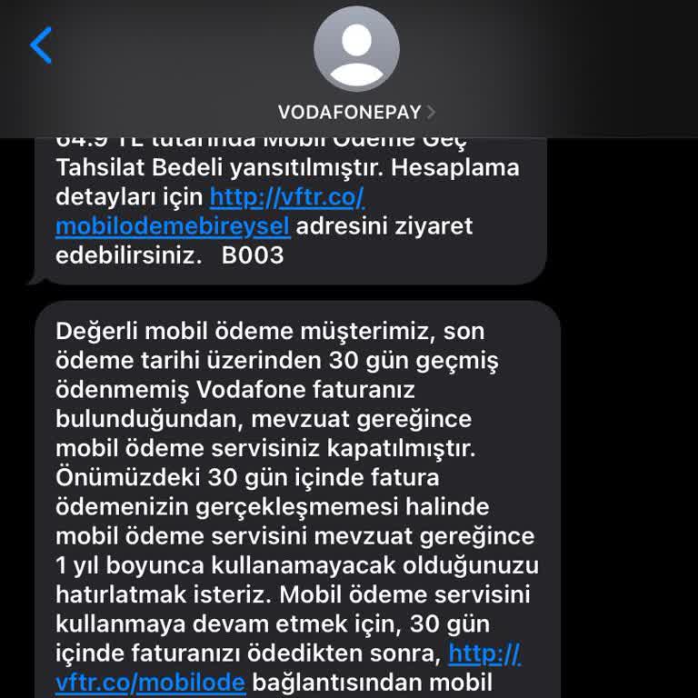 Ödenmiş Faturaya Ceza Ve Mobil Ödeme Kapatılması