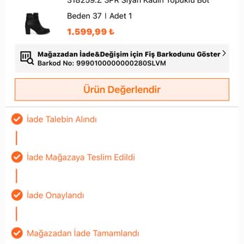FLO Mağazası İade Tutarını Eksik Yatırdı